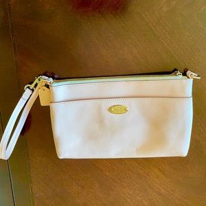 *COACH Very Pale Pink Leather Clutch/Wristlet